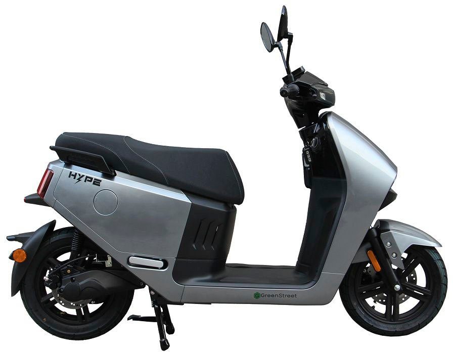 GreenStreet E-Motorroller HYPE 3000 W 85 km/h, 85 km/h, bis zu 90 km Reichweite, mit USB-Anschluss und Keyless-System