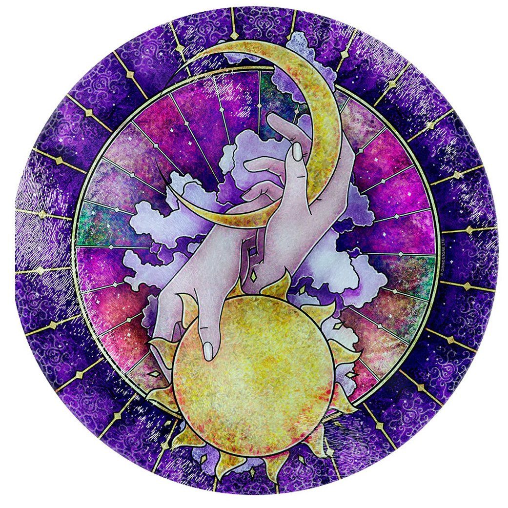 Grindstore Schneidebrett Fantasy Scheidbrett Night and Day, Kultiges Design