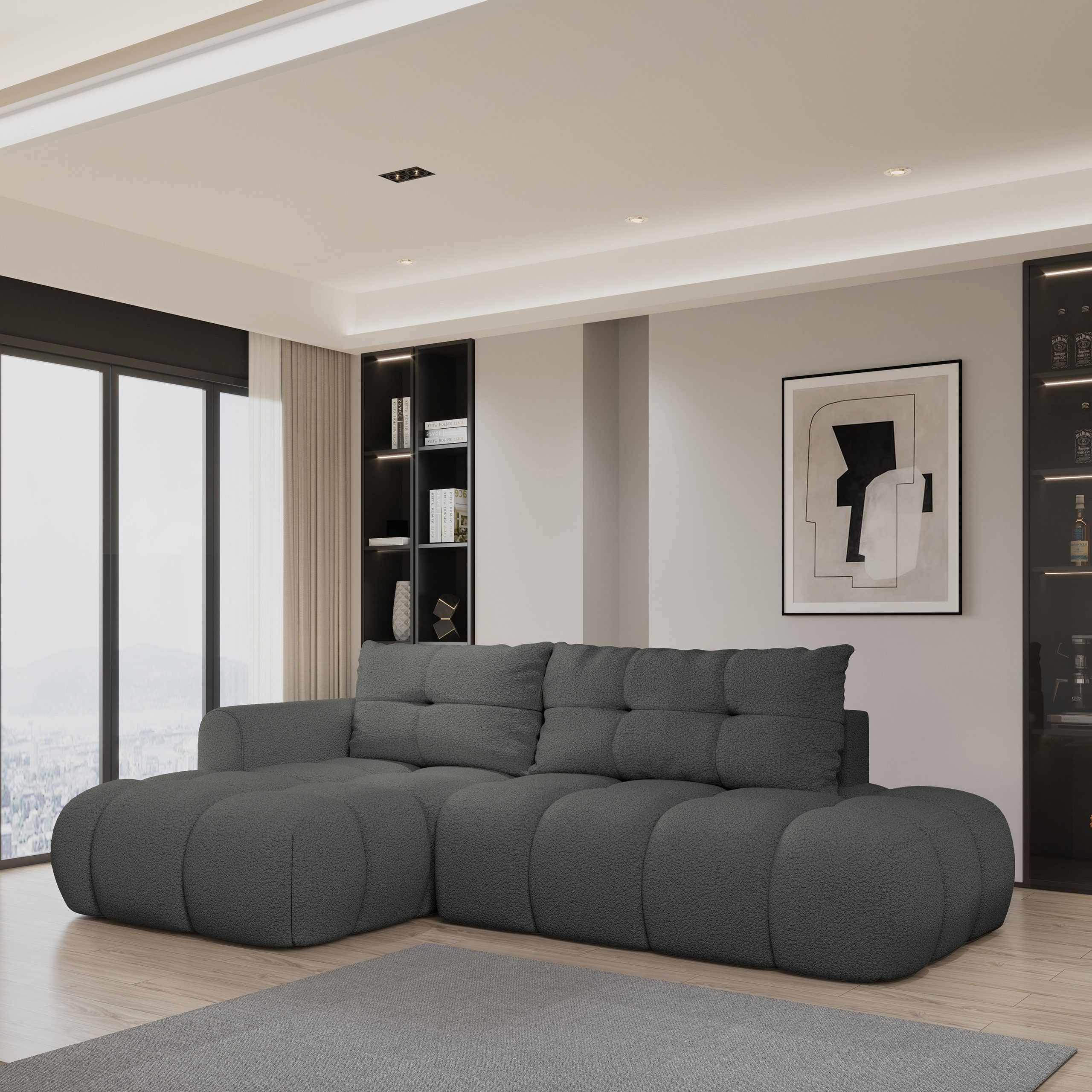 Masseno Ecksofa FLUMA mit Schlaffunktion L-Form, günstig online kaufen