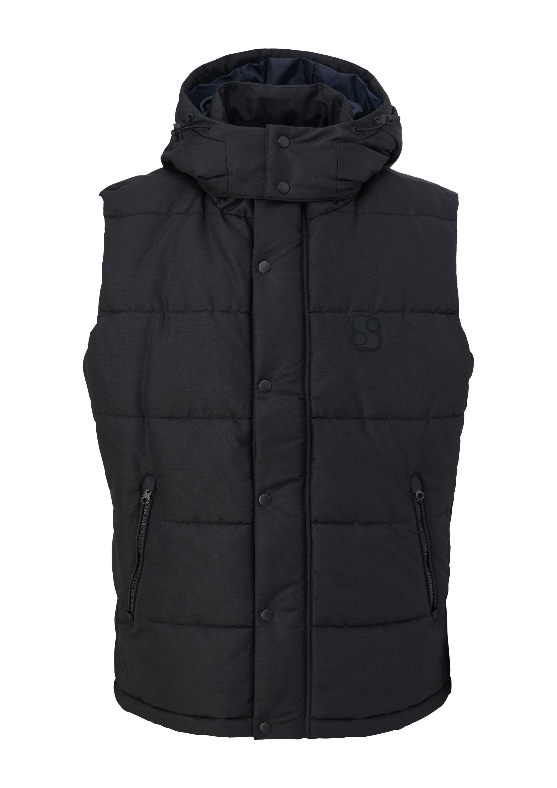 s.Oliver Outdoorjacke Outdoor-Weste Steppweste mit abnehmbarer Kapuze günstig online kaufen