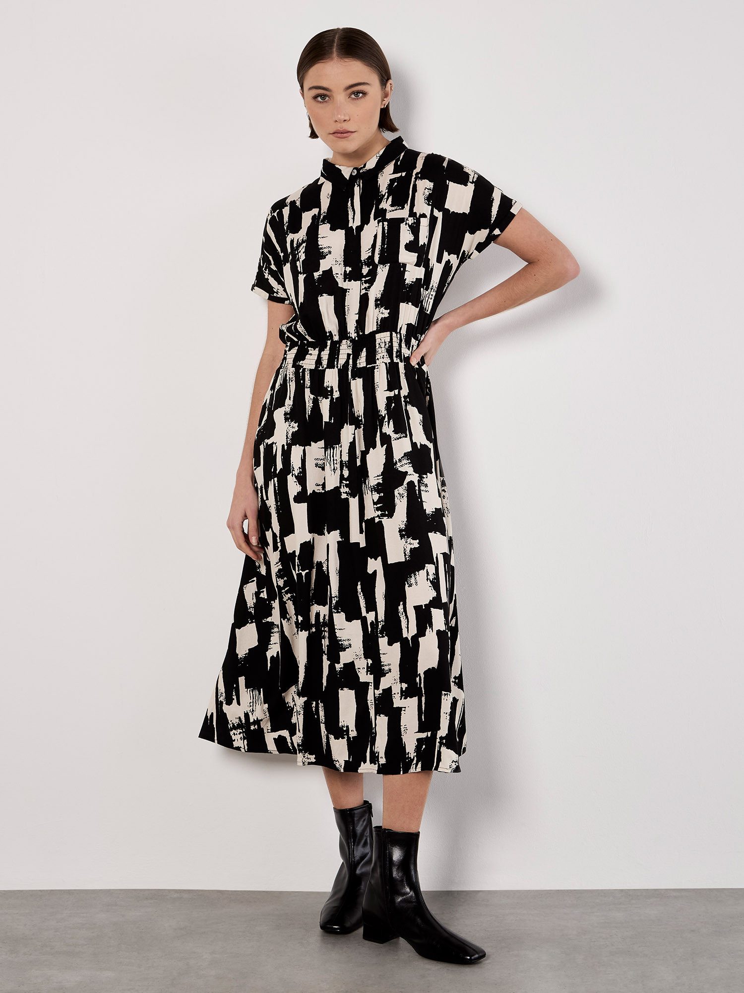 Hemdblusenkleid Midikleid