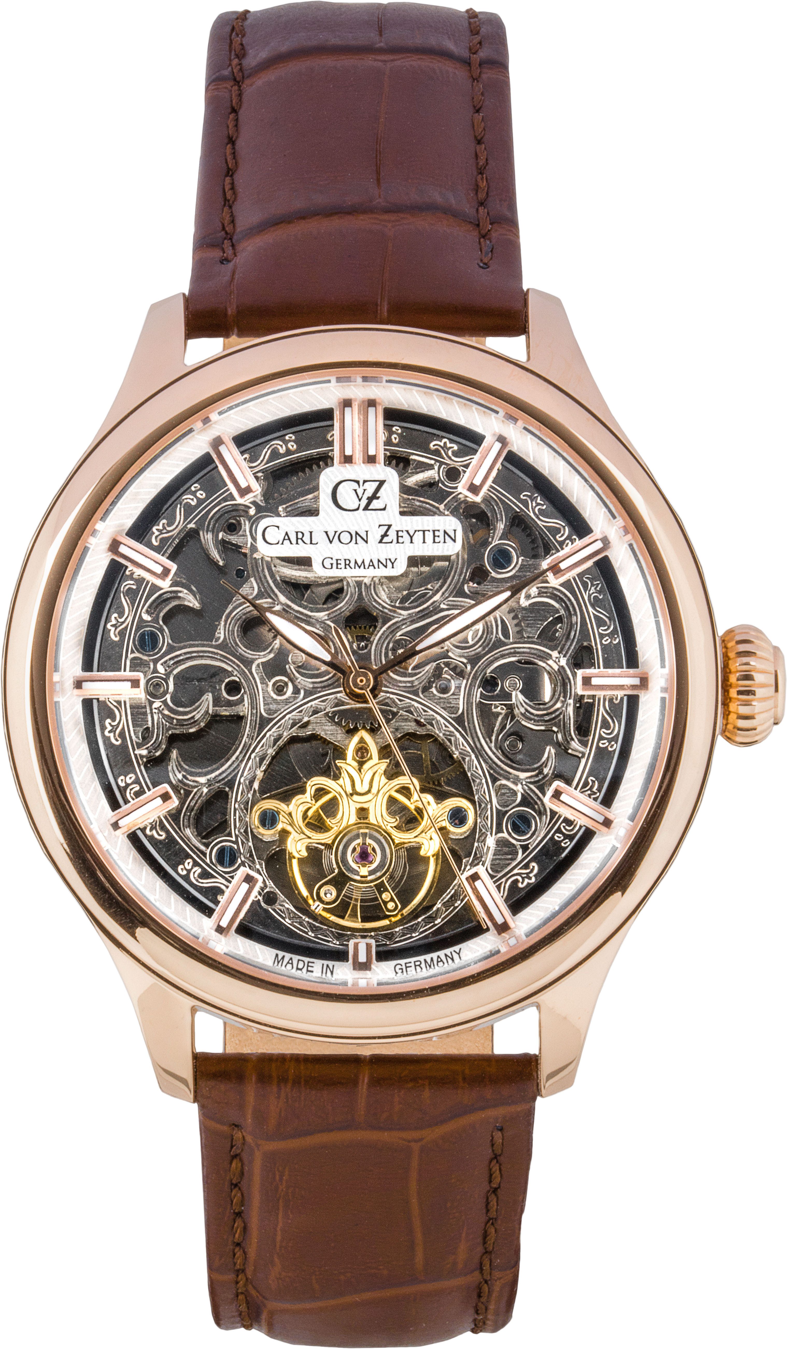 Carl von Zeyten Automatikuhr St. Georgen, Armbanduhr, mechanische Uhr, Herrenuhr, Made in Germany