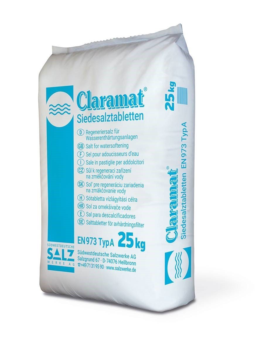 Südwestdeutsche Salzwerke AG Claramat Siedesalztabletten 25kg Regeneriersalz (1-St)