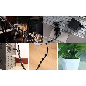 Coonoor Kabelbinder 100 stuck wiederverwendbare kabelbinder klettband 12*15cm