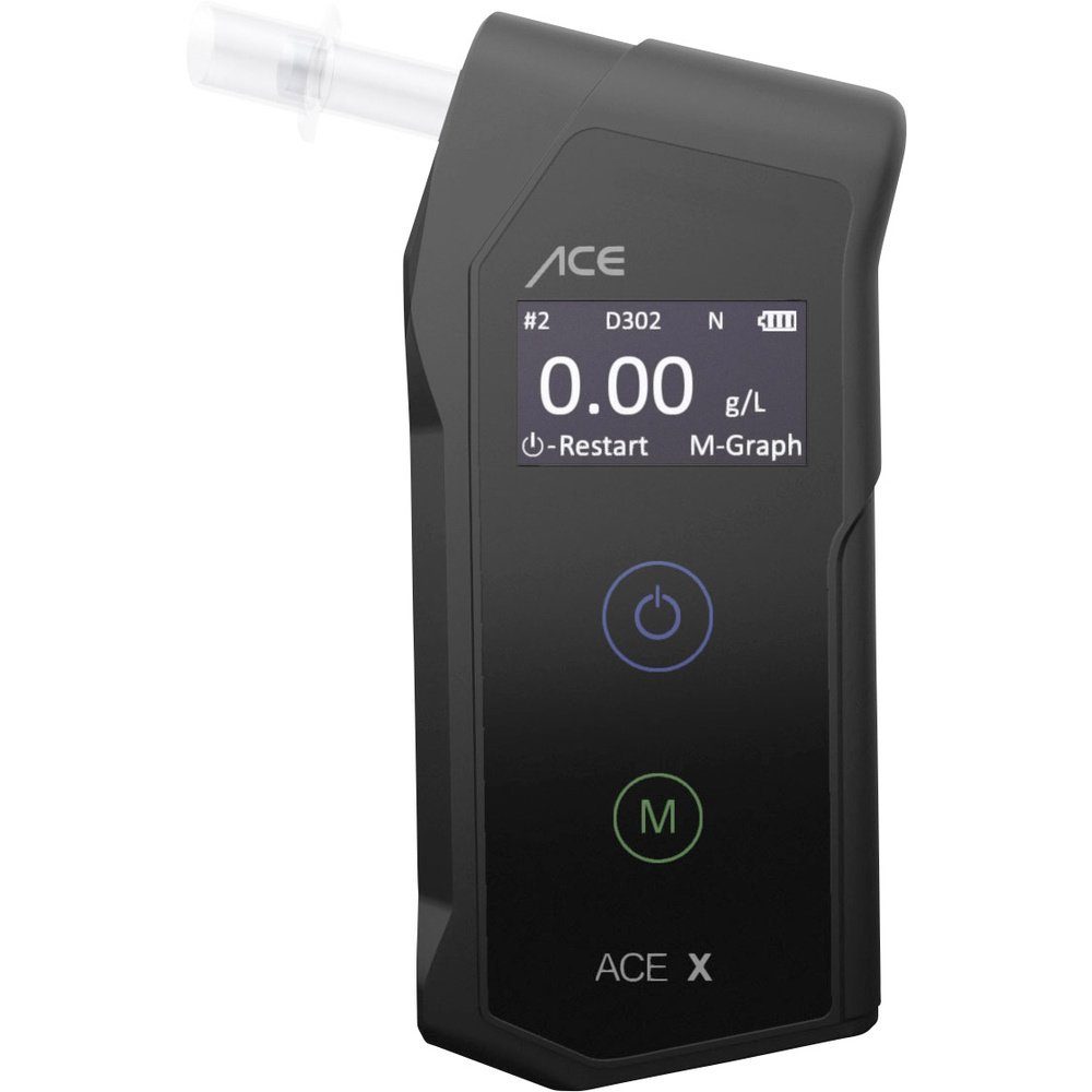 ACE Alkohol-Teststreifen ACE X Alkoholtester Schwarz 0.0 bis 5