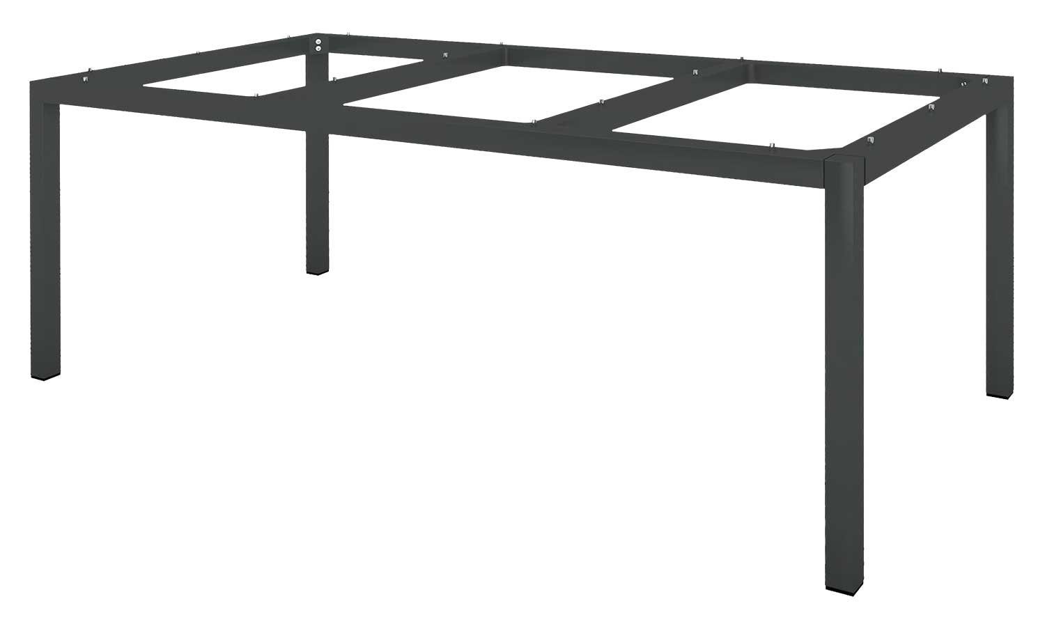 Stern Tischgestell BOLDON, B 200 x T 100 cm, Anthrazit, Aluminium