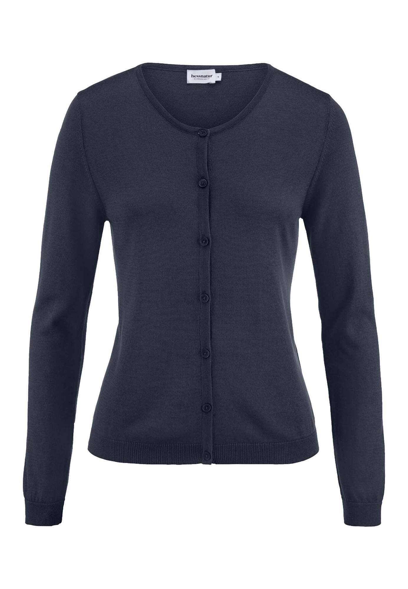Hessnatur Strickjacke aus TENCEL™ Lyocell mit Bio-Baumwolle (1-tlg)
