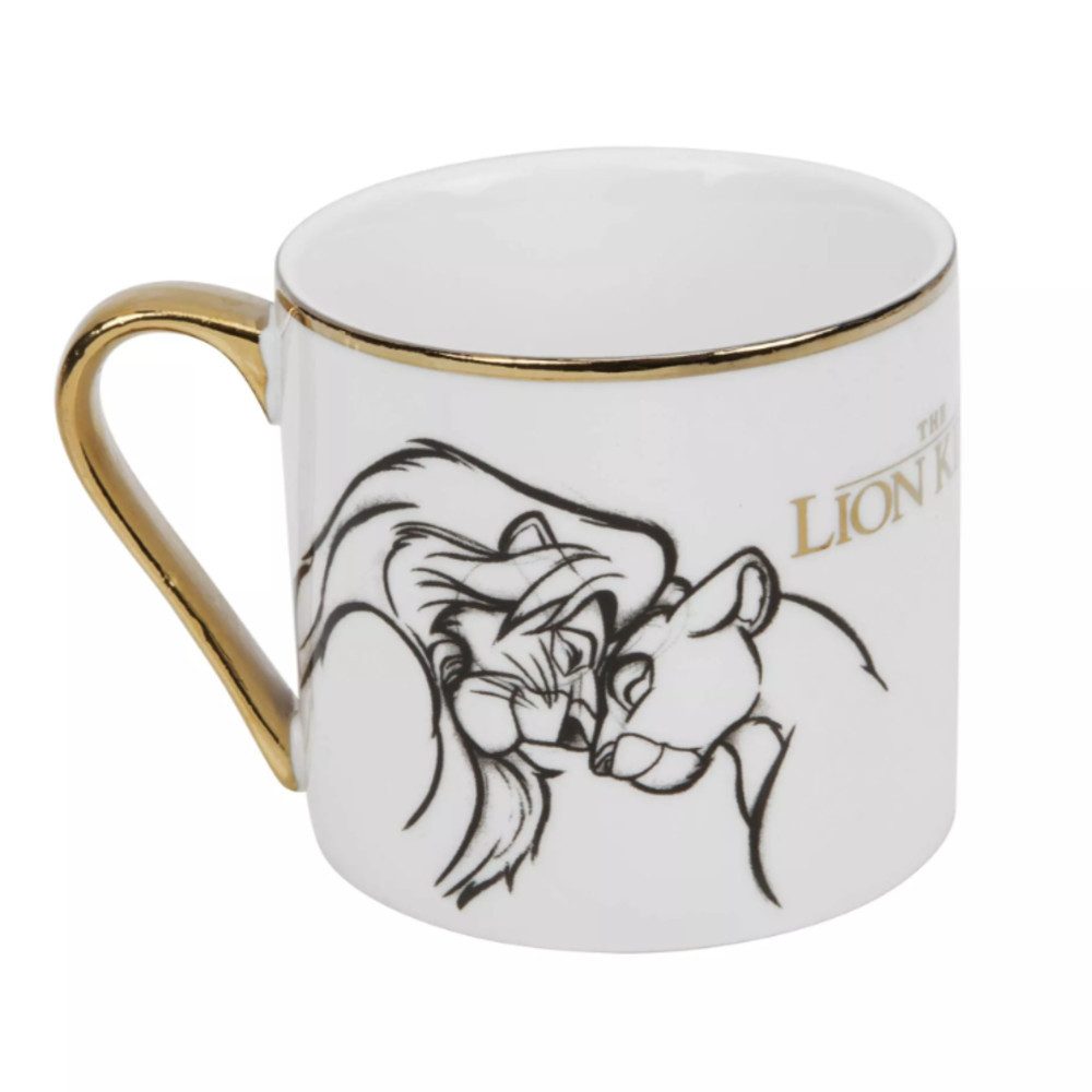 Widdop & Co Tasse König der Löwen Disney Tasse mit Goldgriff, Porzellan