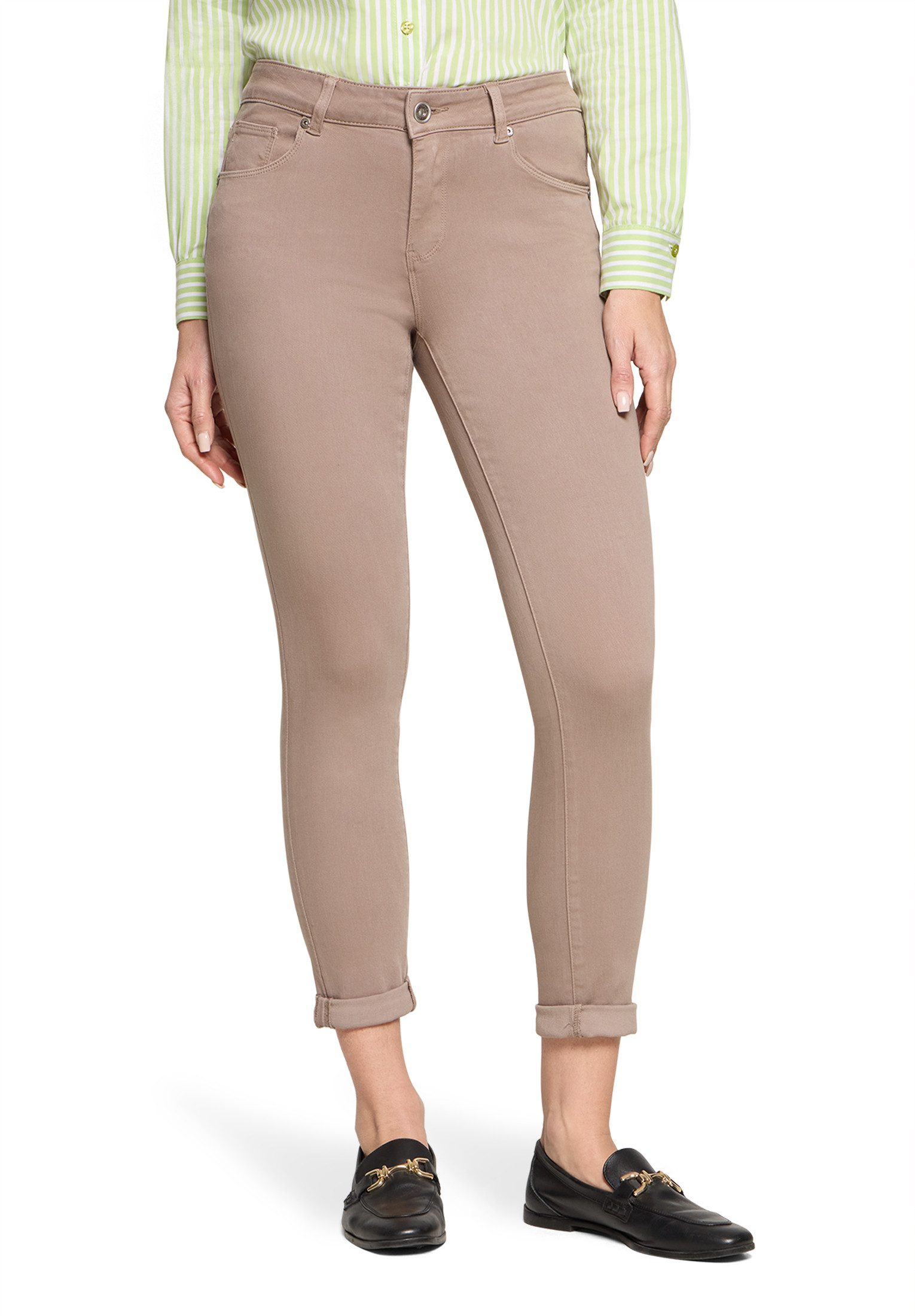 Slim-fit-Jeans Damen mit Waschung