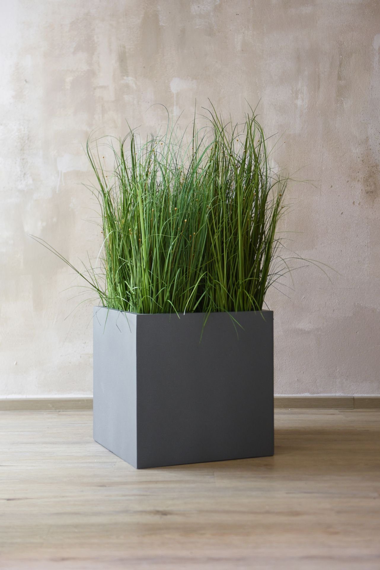 VIVANNO Pflanzkübel Fiberglas BLOCK Würfel - günstig online kaufen