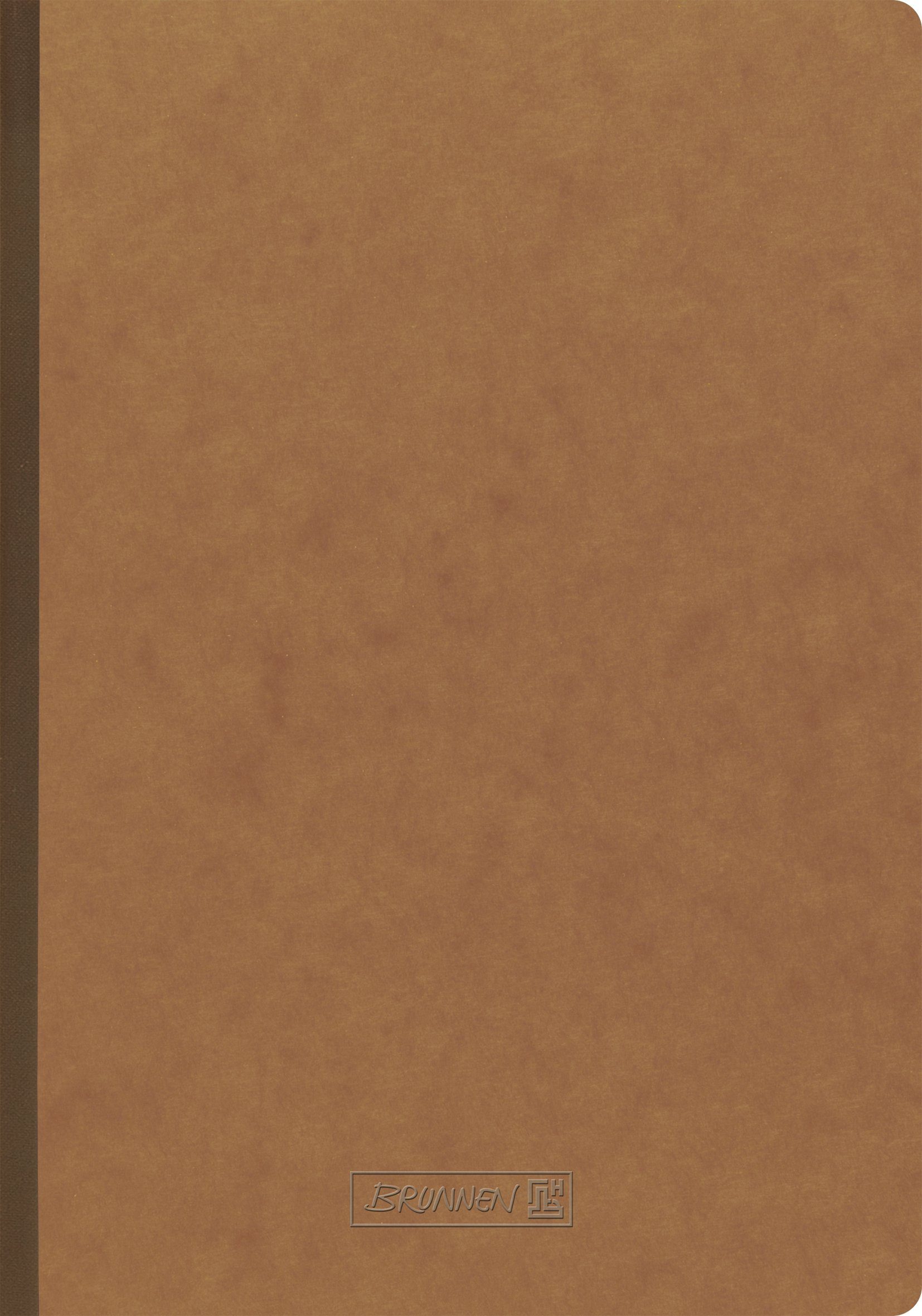 BRUNNEN Formularblock FACT!plus DIN A4 kariert, hellbraun Softcover 192 Seiten