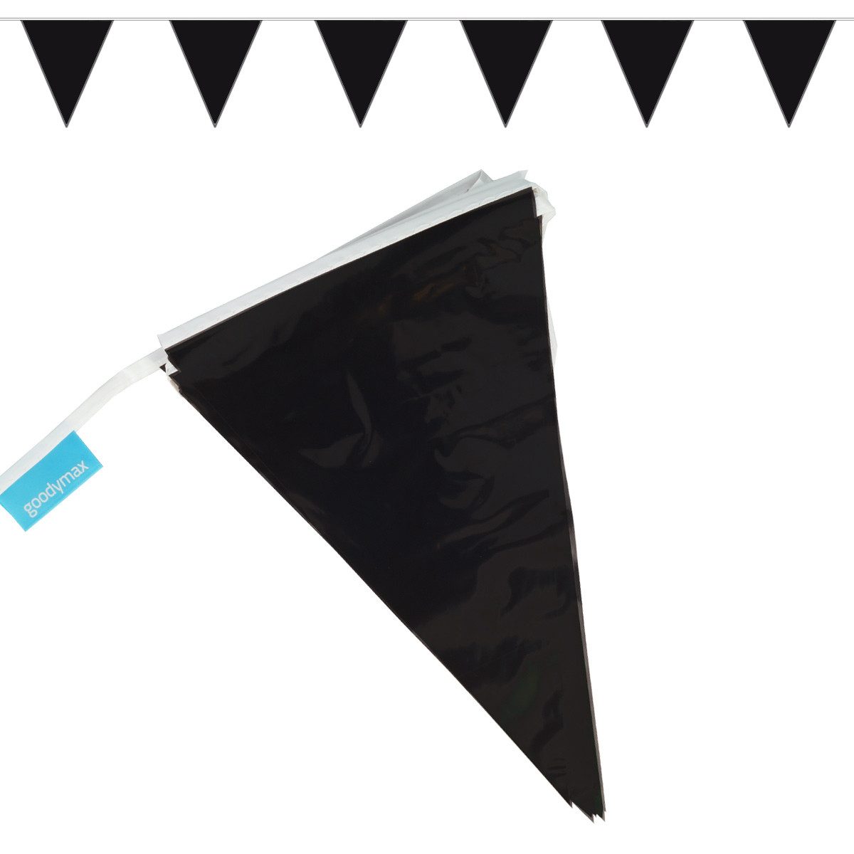 Goodymax Hängedekoration Wimpelkette 10 m, 20 Wimpel a 20 x 30 cm Girlande Fähnchen