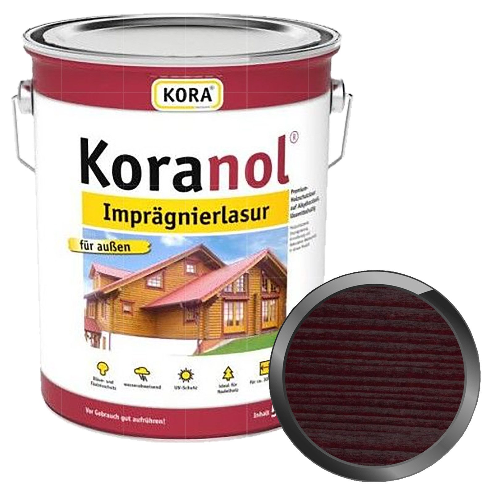 KORA Holzgrundierung Koranol Imprägnierlasur - 5 Ltr
