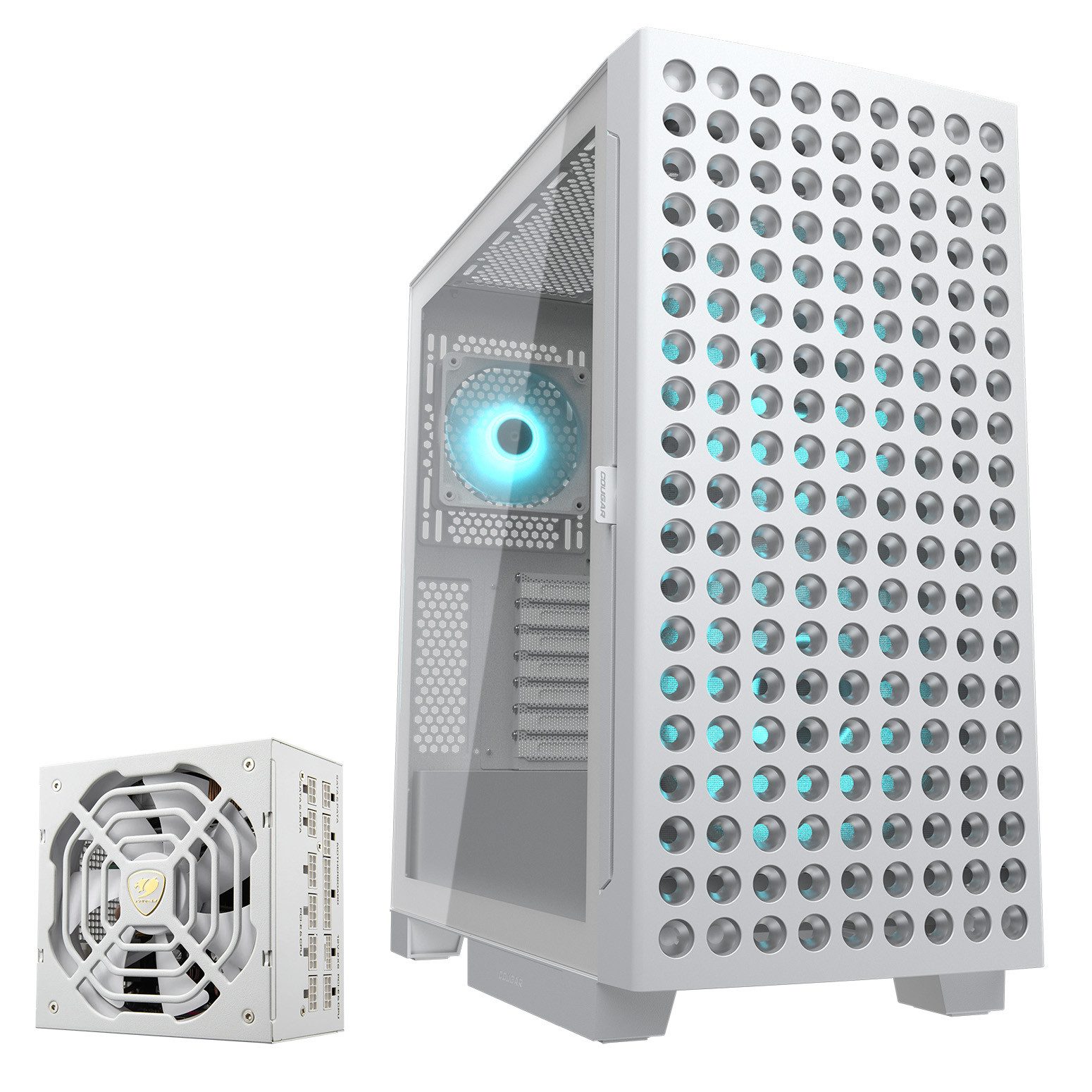 Cougar Gaming-Gehäuse AIRFACE ECO, Midi-Tower, USB/Audio, Netzteil GR 1000 80+ Gold vorinstalliert