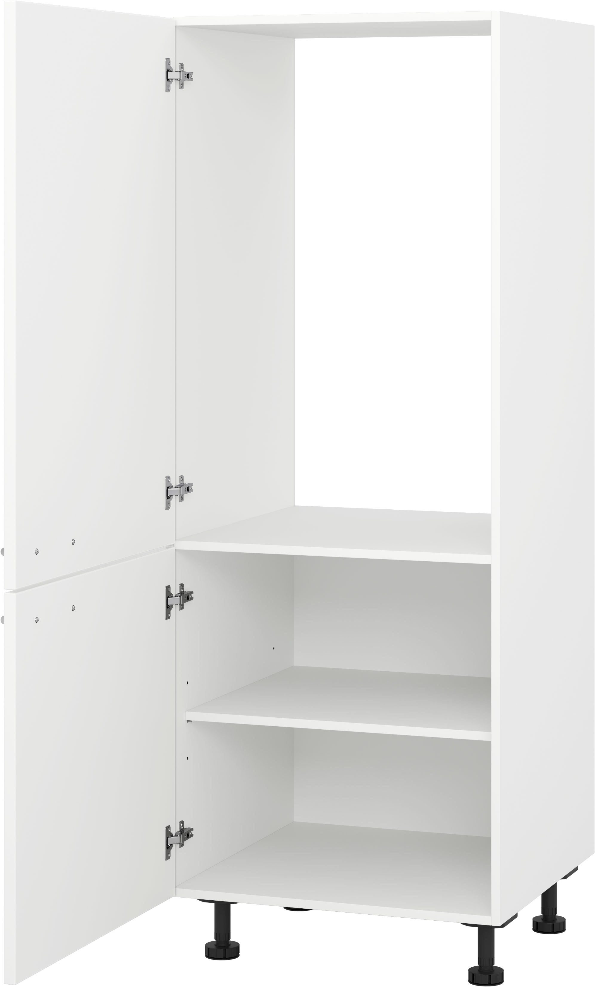 KOCHSTATION Kühlumbauschrank "KS-Scafa" mit Tür für integrierten Kühlschrank 880mm Breite/Höhe: 60/150 cm, wahlweise Türanschlag rechts oder links