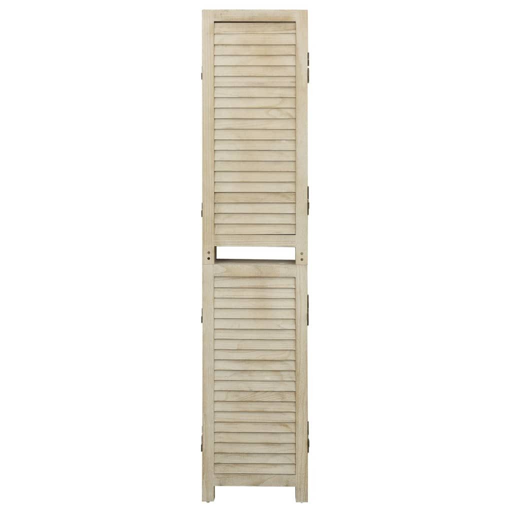 vidaXL Raumteiler 6-tlg. Raumteiler 210x165 cm Massivholz Paulownia, 1-tlg.