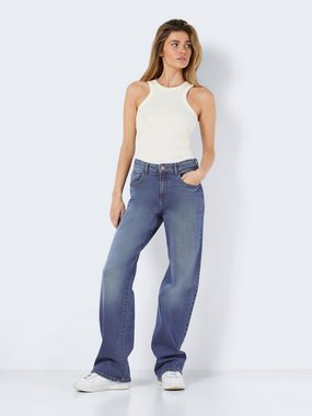 Noisy may Boyfriend-Jeans Weite Jeans Straight Fit NMYOLANDA 6056 in Blau