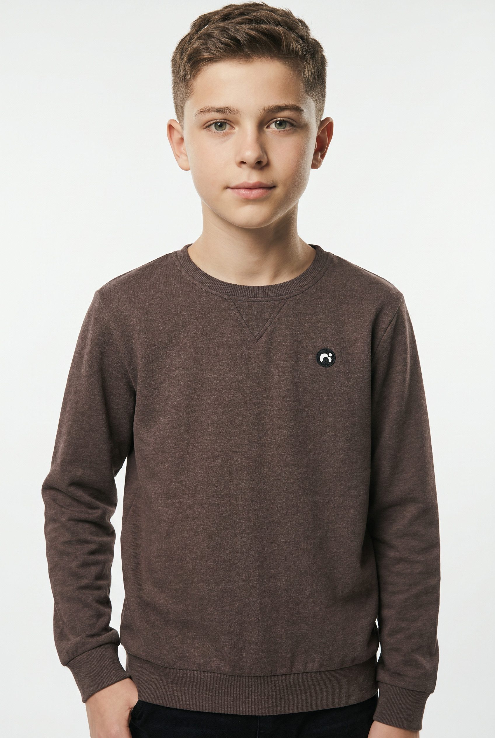 Name It Sweatshirt NKMVIMO für Jungen mit Bündchen und klassischer Form unifarben, casual, regular fit, Baumwollmischung, Rundhals
