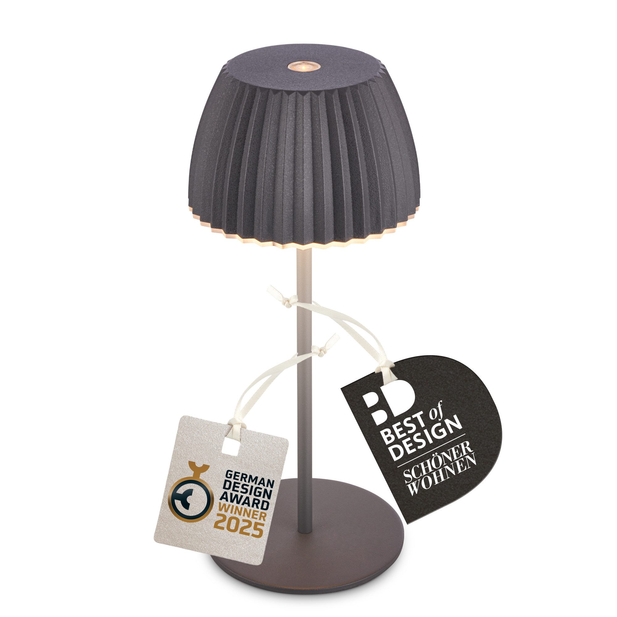 Briloner Leuchten LED Tischleuchte Riffle Tischlampe günstig online kaufen