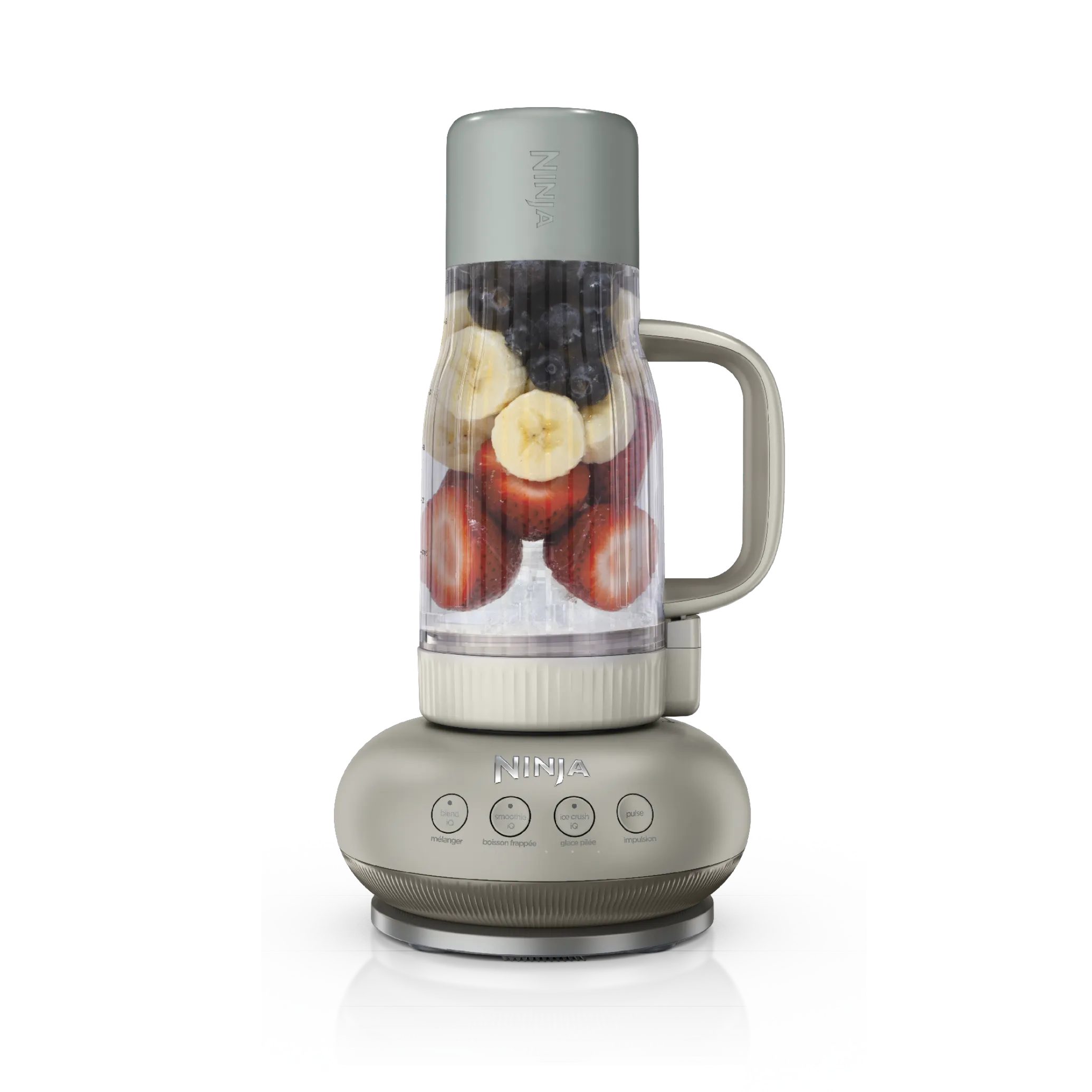 NINJA Standmixer DB351EUST, 1100-Watt-Standmixer mit To-Go-Becher und Auto-iQ