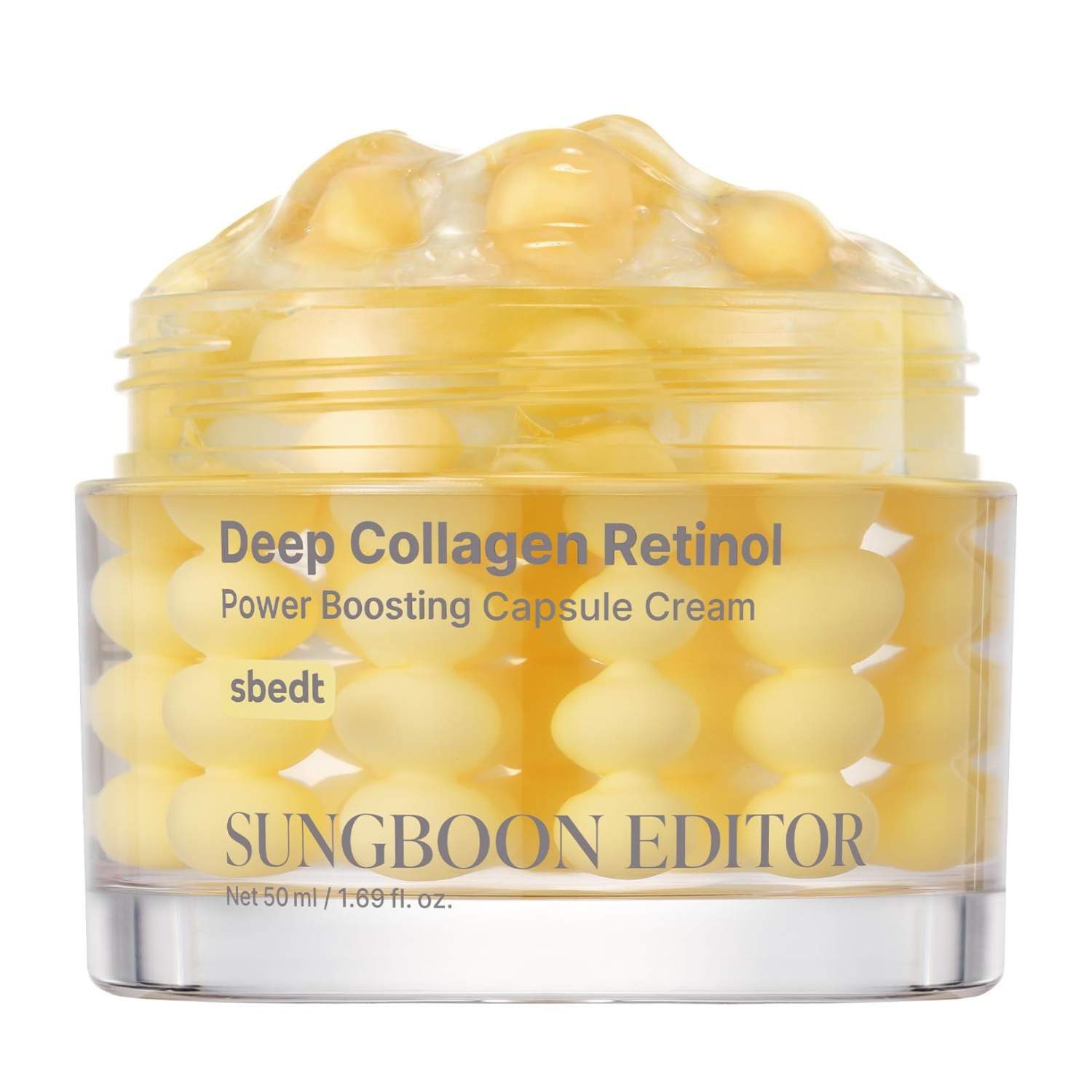 Sungboon Editor Gesichtsserum Deep Collagen Retinol Capsule Cream 50ml – Kollagen + Retinol + White Spicule – Anti-Aging Gesichtscreme – K-Beauty Feuchtigkeitscreme, für trockene Haut
