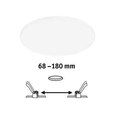 Paulmann LED Panel LED Einbaupanel Veluna Edge in Weiß 17W 1500lm IP44 rund 4000K dimmbar, keine Angabe, Leuchtmittel enthalten: Ja, fest verbaut, LED, 4000, LED Panele