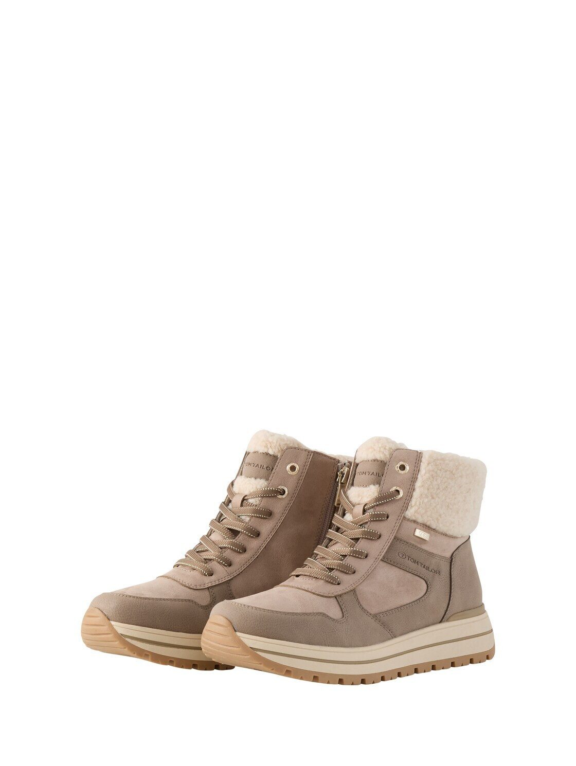 TOM TAILOR Shoes Licence Schnürstiefel (1-tlg) Wasserfeste Stiefeletten mit Plateau-Sohle