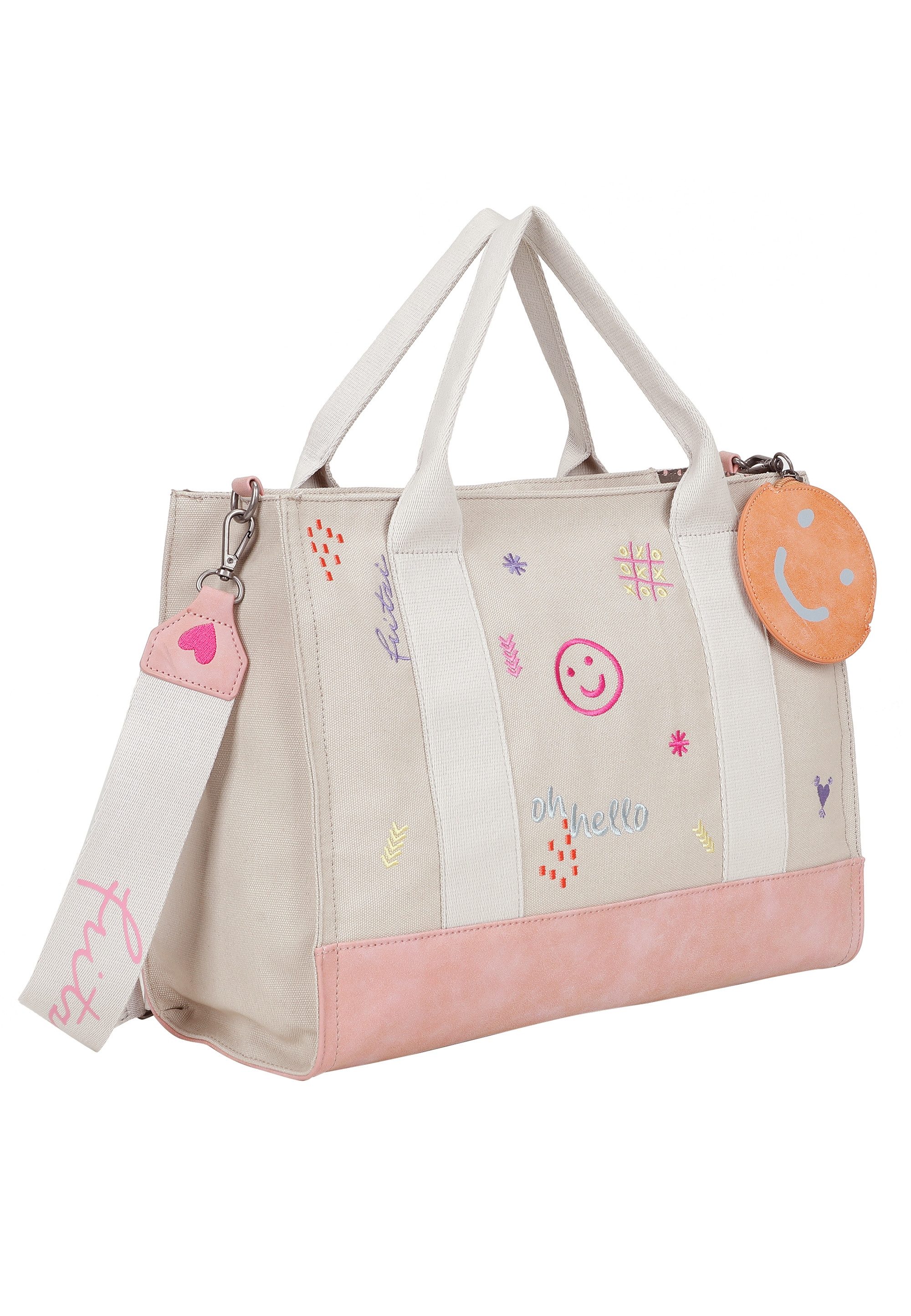 Fritzi aus Preußen Schultertasche Tote Bag Limited Ebro Fun, mit abnehmbarem Pocketanhänger
