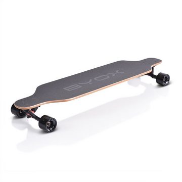 Byox Skateboard Kinder Skateboard Longboard 41", PU Rollen, ABEC-11, Gurt, bis 100 kg