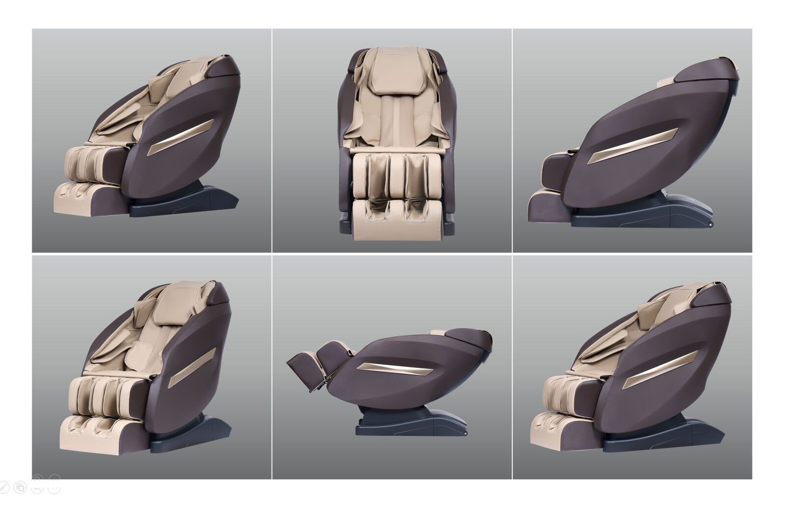 3D (1-St) Massagesessel Massagesessel Display JVmoebel Sofort Luxus Liege Sessel Körper Bluetooth