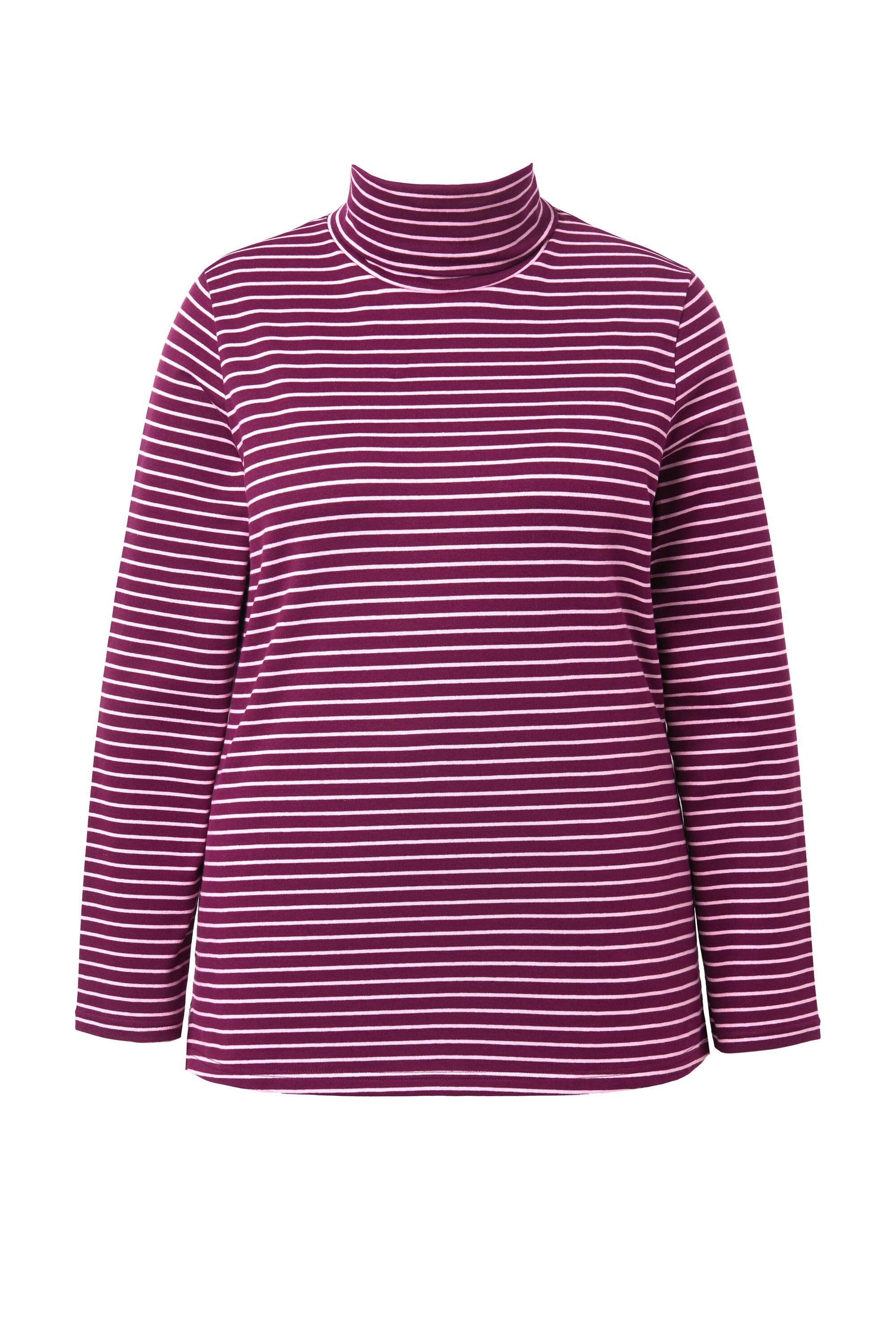 Ulla Popken T-Shirt Shirt gerippt Slim günstig online kaufen