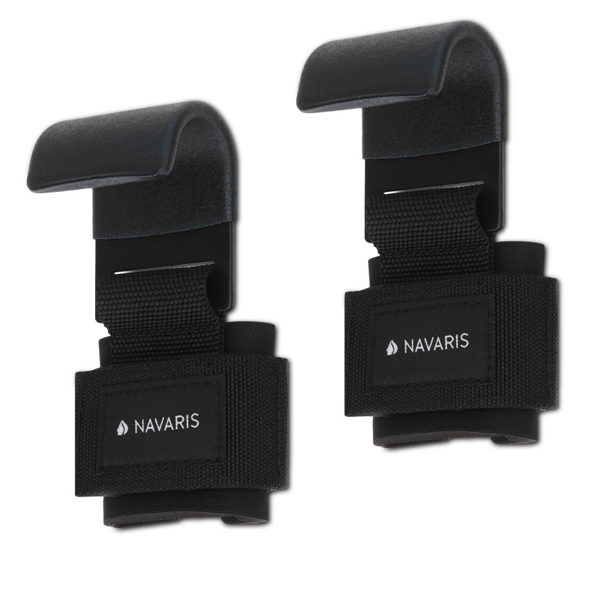 Navaris Set mit Haken für Krafttraining - Profi Kraftsport Straps Hebeband (1-tlg)