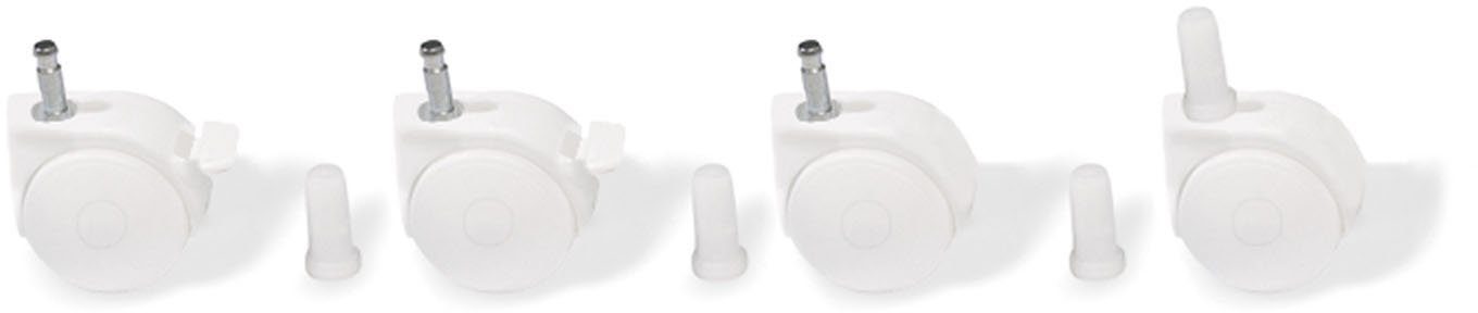 Pinolino® Мебельrolle weiß, (Set, 4-St), mit Hülsen