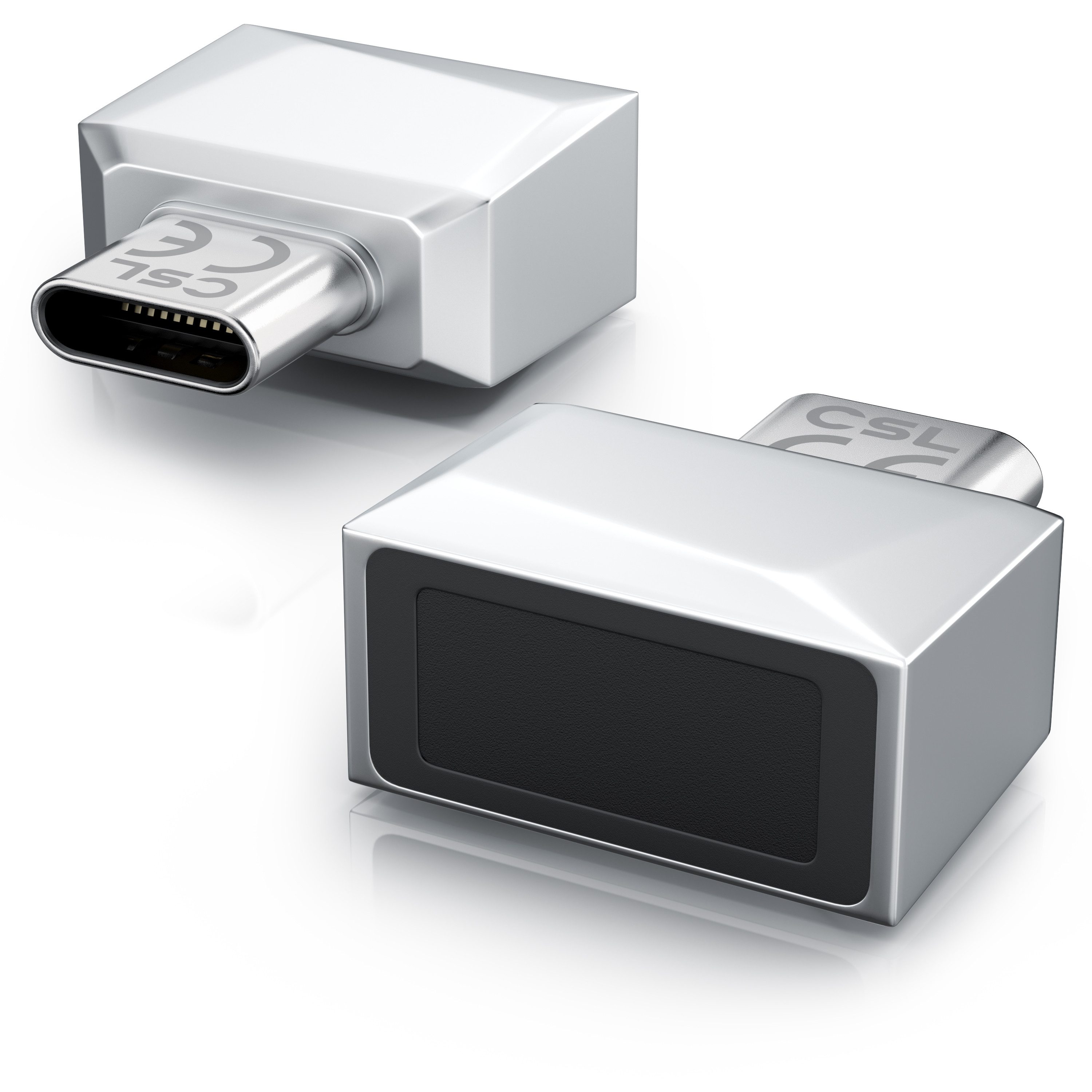 CSL Fingerabdrucksensor Fingerabdruckleser bis zu 10 IDs, biometrische Authentifizierung, (1-St), Windows 11 Hello Anmeldung, Plug & Play, 360° Rundumerkennung, USB-C