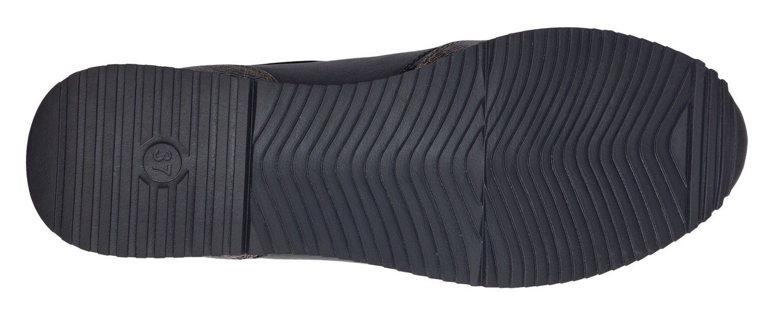 MARCO TOZZI Sneaker mit seitlichem Reißverschluss, Freizeitschuh, Halbschuh, Schnürschuh