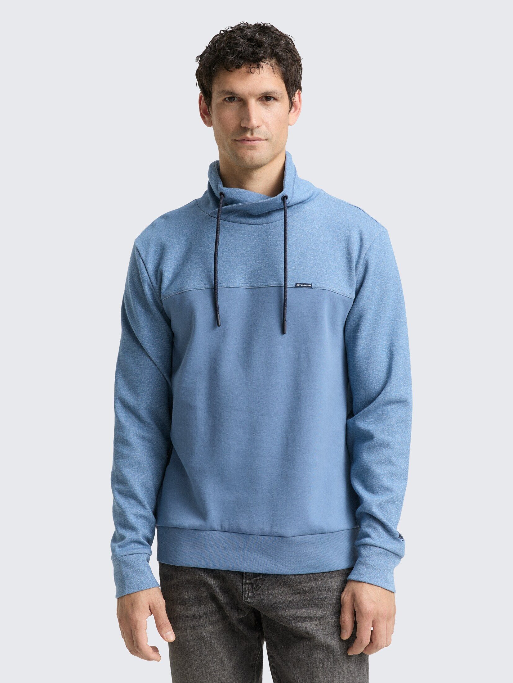 TOM TAILOR Sweatshirt Strick & Sweatshirts Snood Sweatshirt mit Struktur-Mix