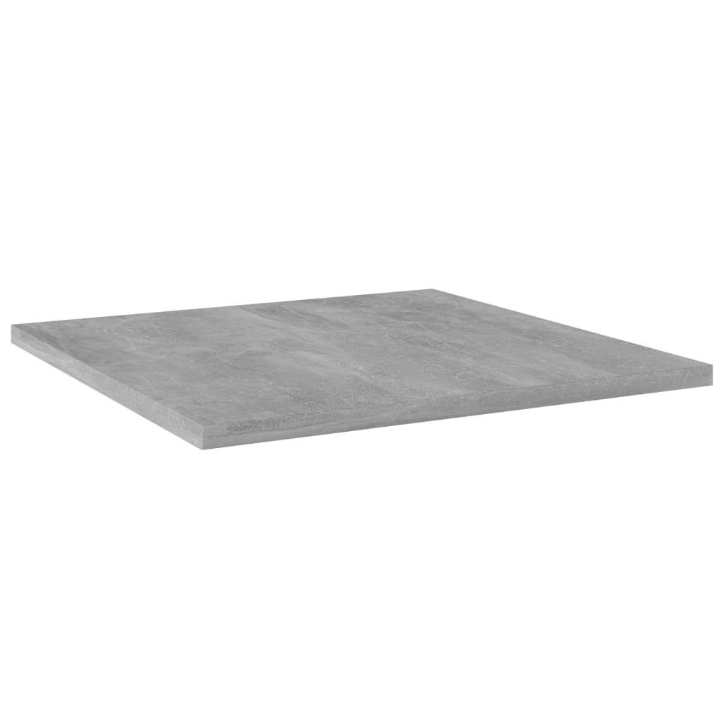 vidaXL Regaleinsatz, Bücherregal-Bretter 8 Stk. Betongrau 40x40x1,5 cm Holzwerkstoff