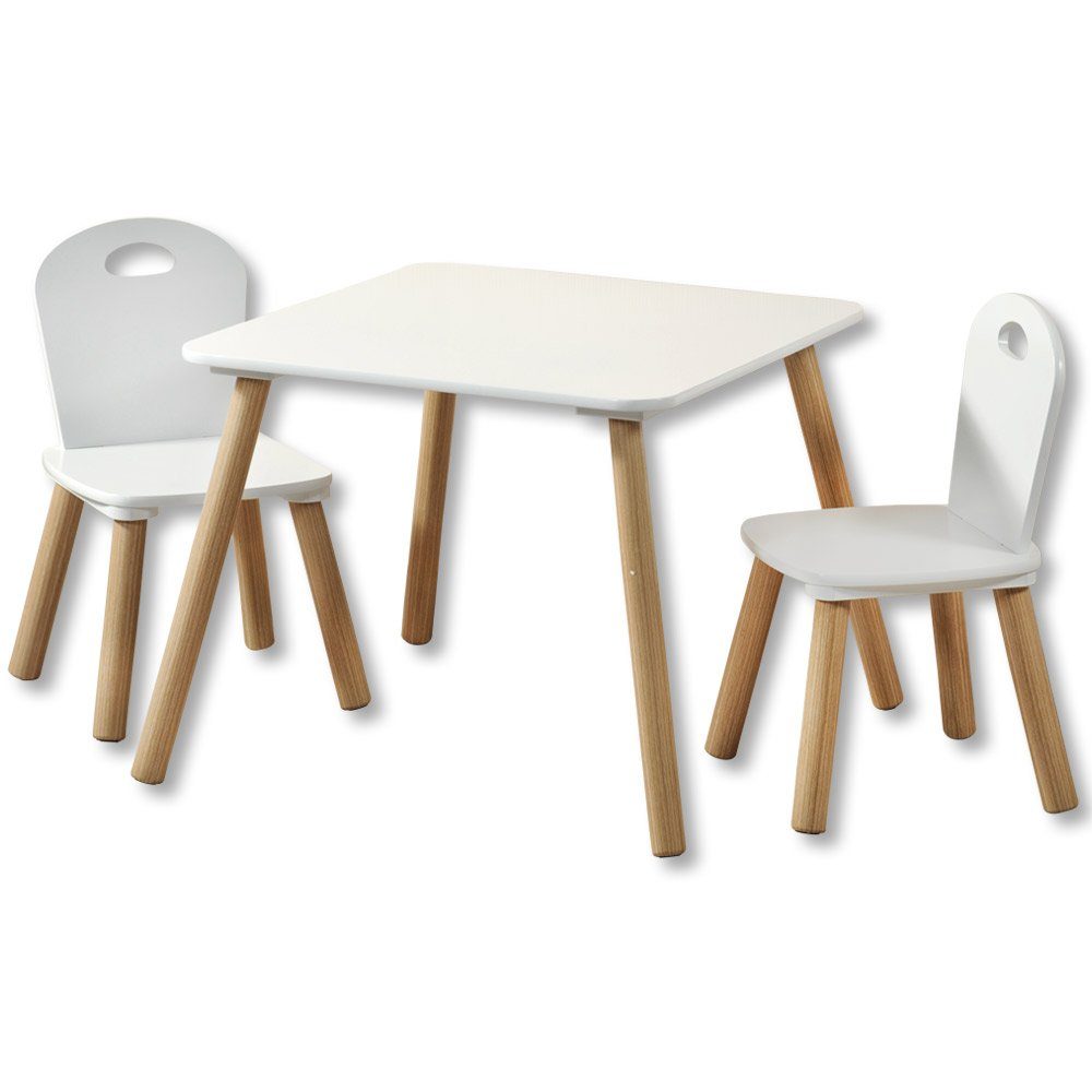 Stühlen aus 2 Kindertisch 3-St), for und home & Tisch kitchen Set (Kinder-Sitzgruppe, 1 KESPER