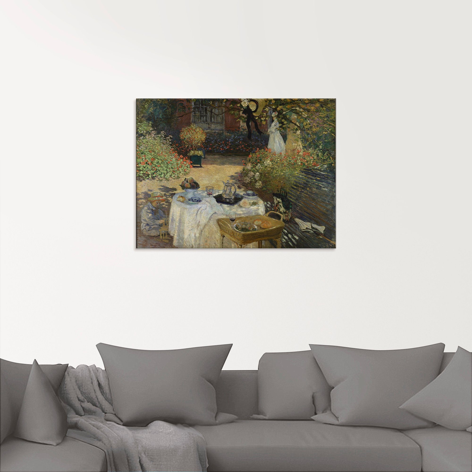 Artland Glasbild »Im Garten Claude Monets in Argenteuil«, Garten (1 Stück)-HomeTrends