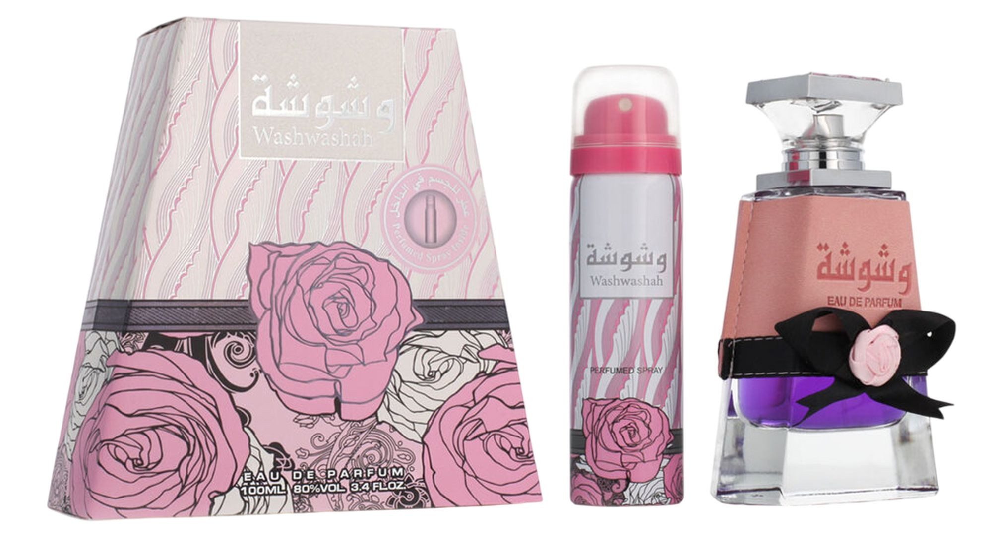 Pflege-Geschenkbox Washwashah Geschenkset, Duft-Set Damen EDP Spray