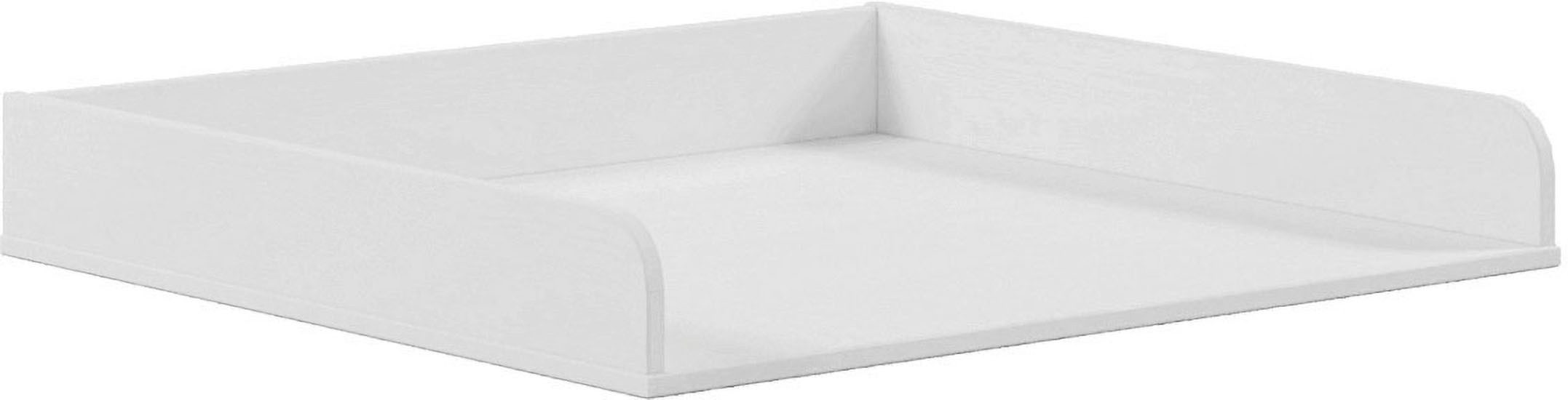 Inter Link Wickelaufsatz Pinora, Kiefer Massivholz, Weiss lackiert, 85x77 cm, Platzsparend und Stabil, moderner Skandi Look