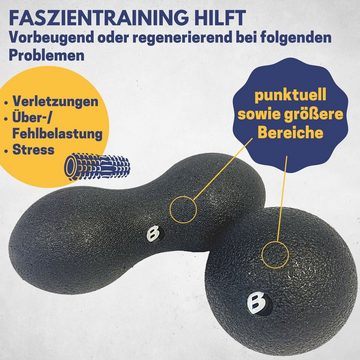 Best Sporting Pilatesrolle Massage Ball Set - Faszienbälle für die punktuelle Selbstmassage