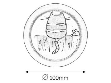 Rabalux Nachtlicht "Cathy" Kunststoff, rund, 0,3W, ø100mm