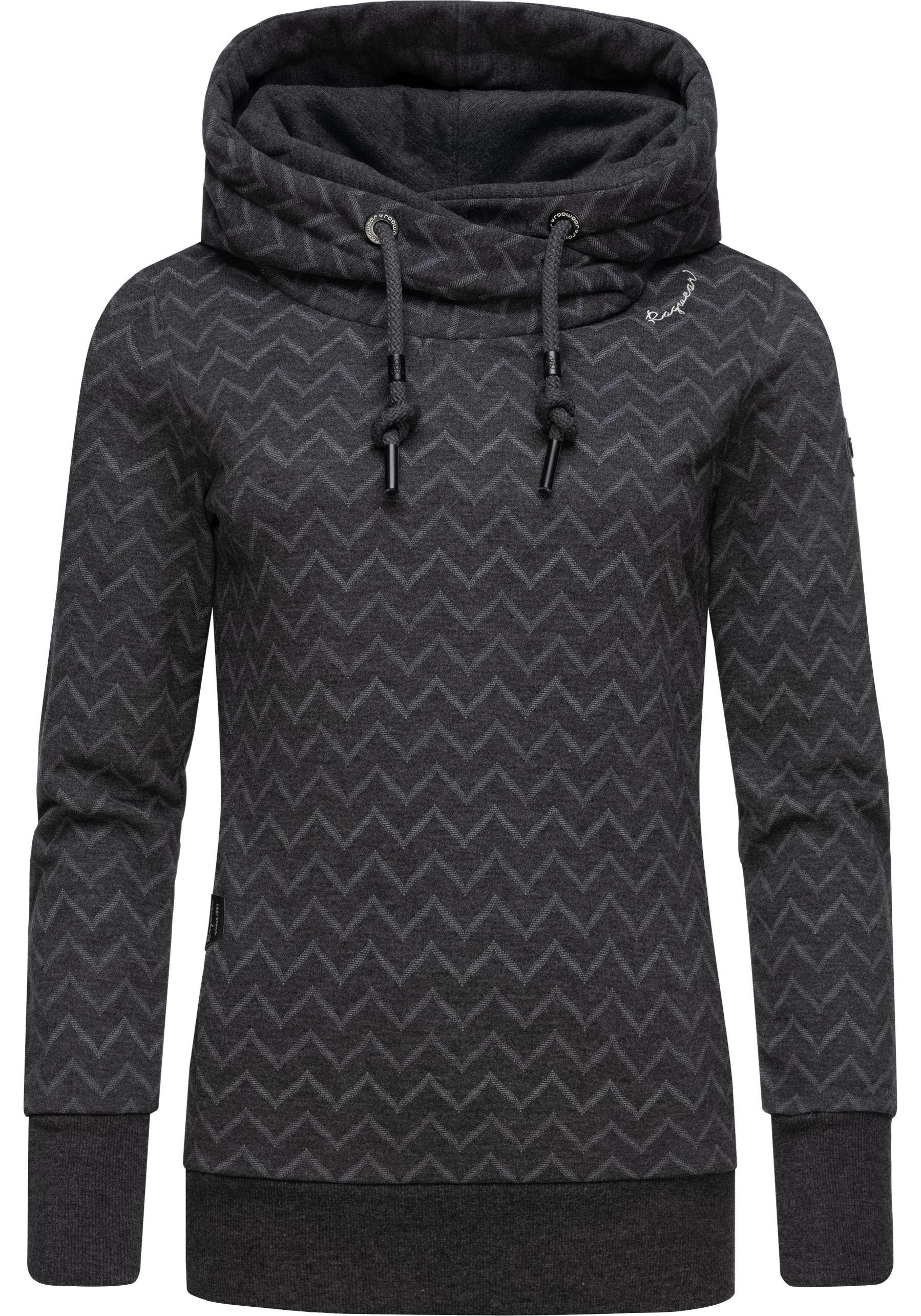 Ragwear Hoodie Gripy Bold Chevron Intl. modischer Kapuzenpullover mit hohem Kragen