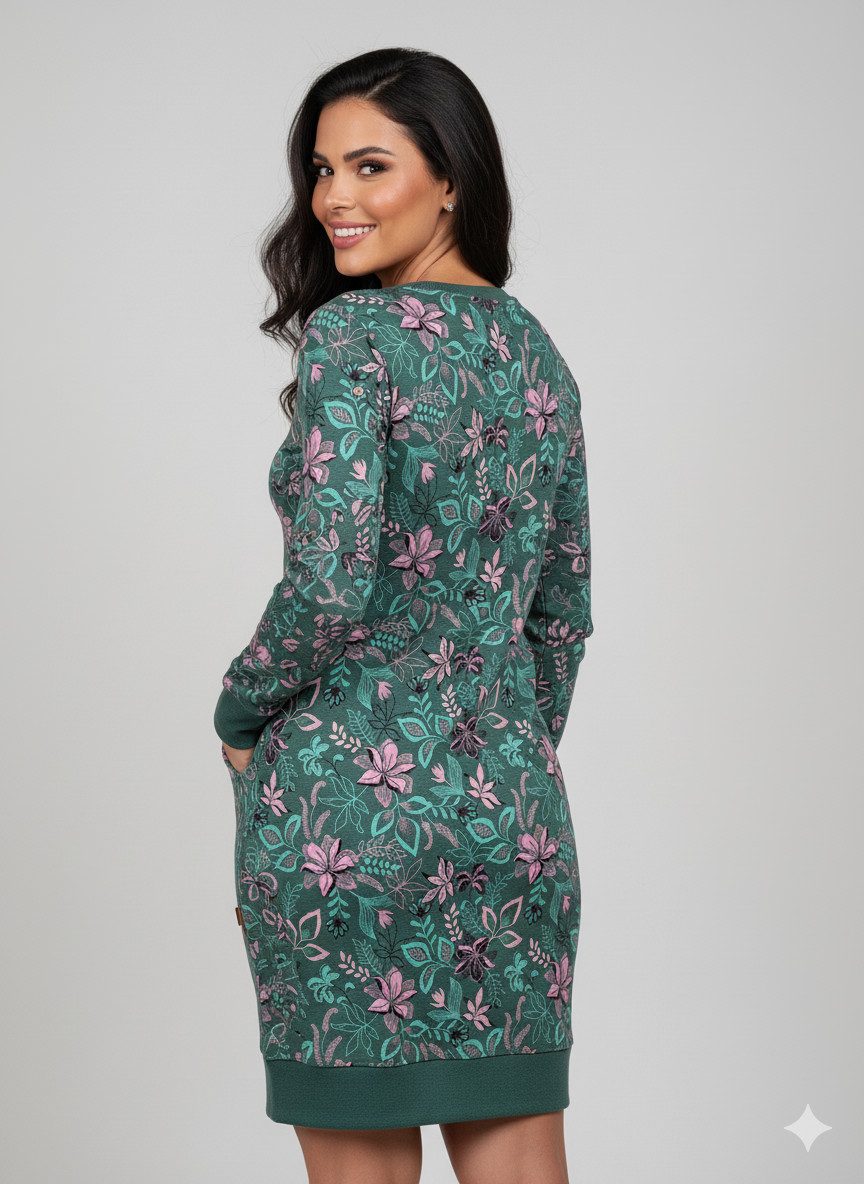 Ragwear Sweatkleid MENITA FLOWERS O günstig online kaufen