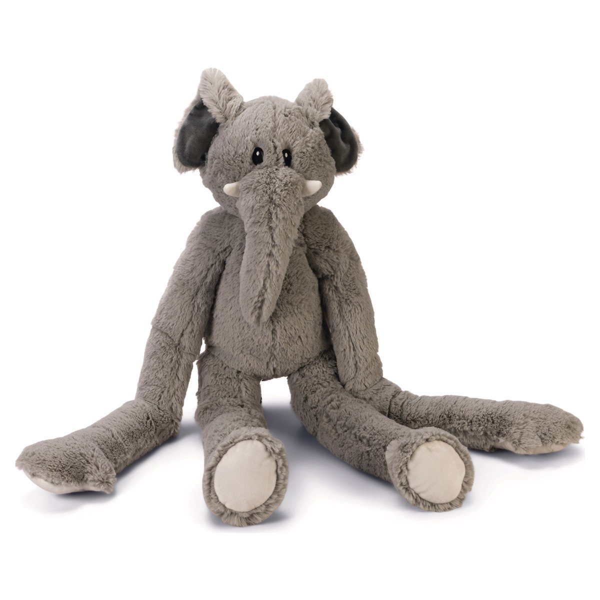 Tierkuscheltier Hundespielzeug Plüsch Elefant James XL grau