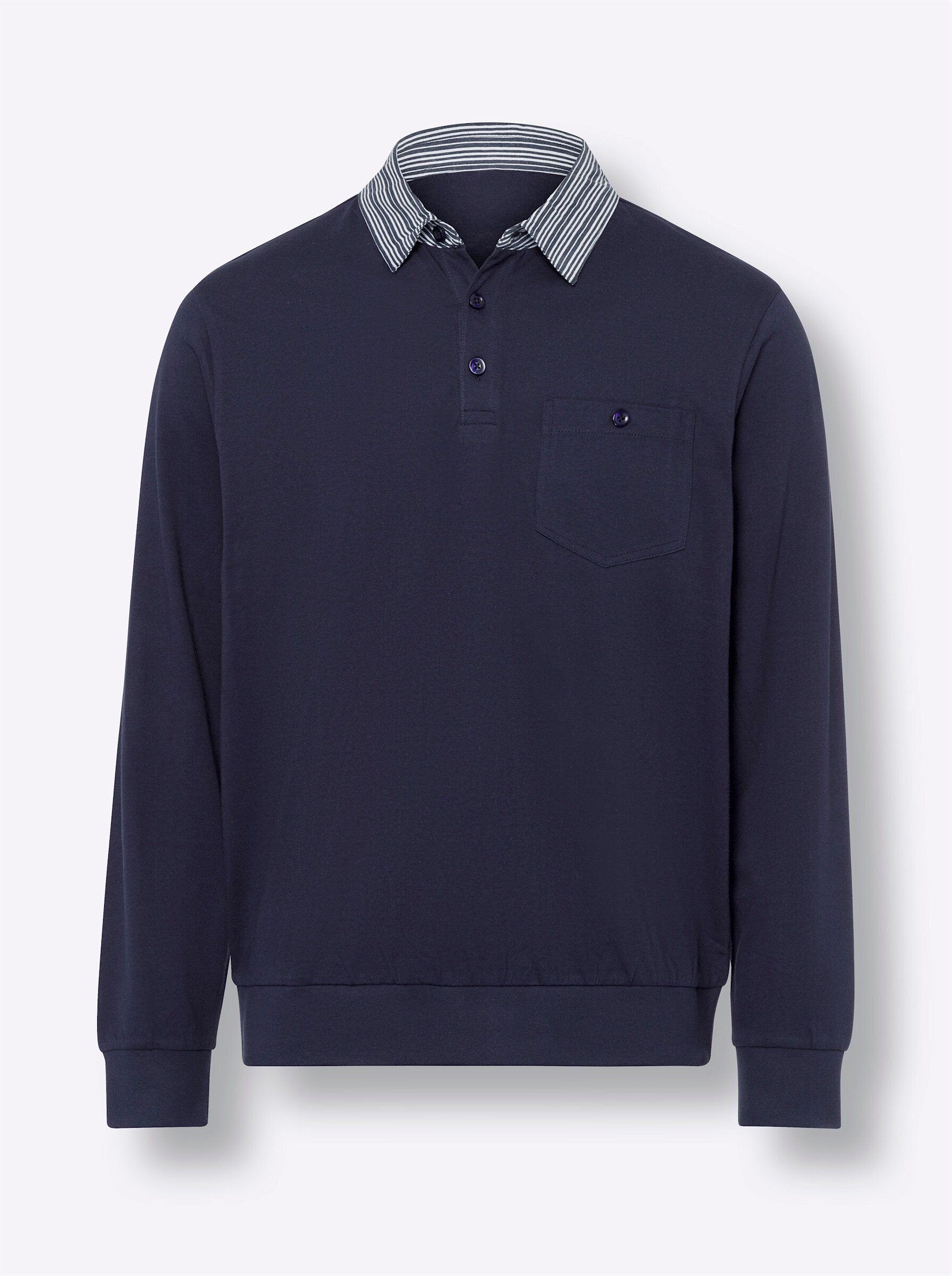 Sieh an! Langarm-Poloshirt Langarm