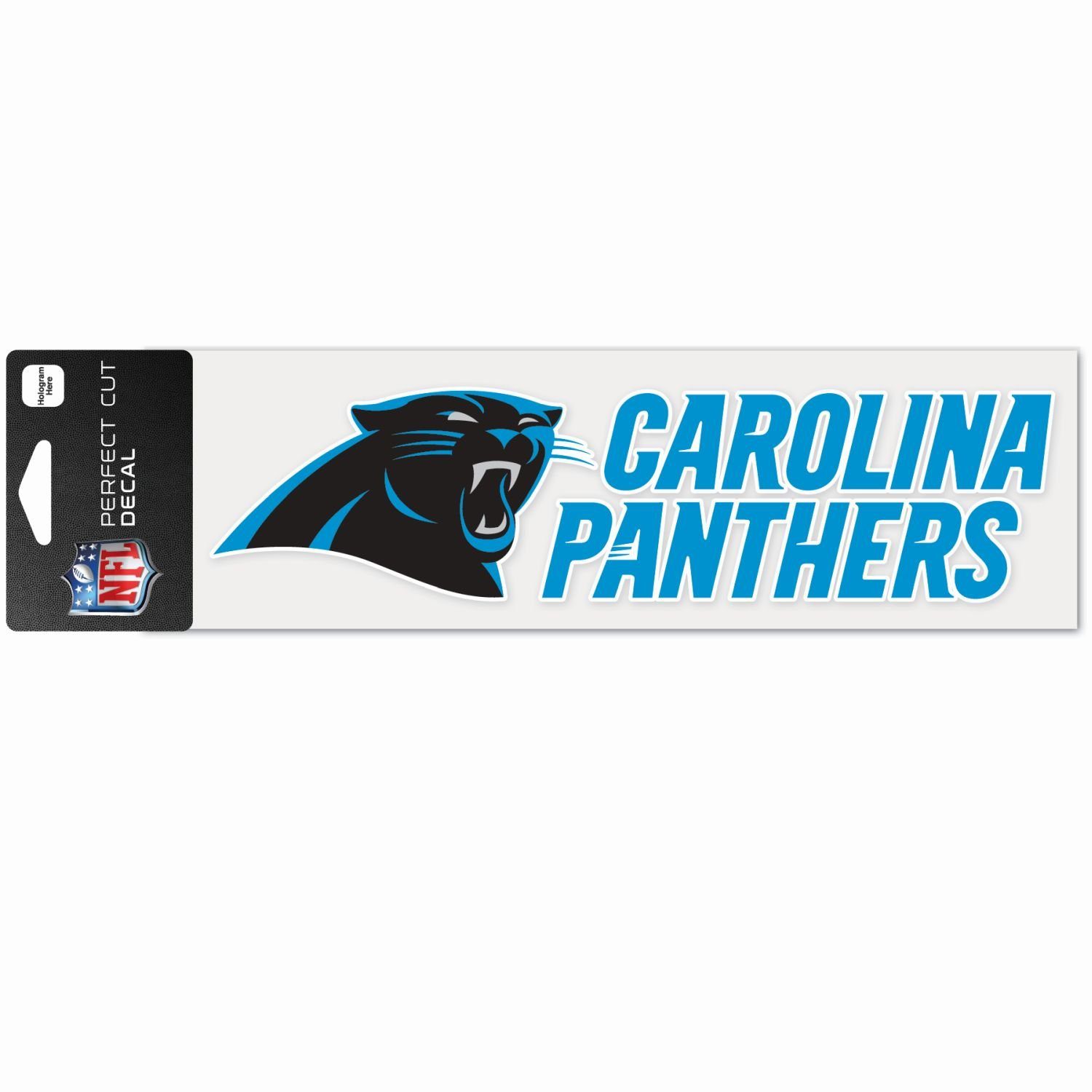 WinCraft Wanddekoobjekt NFL Perfect Cut Aufkleber 8x25cm Carolina Panthers
