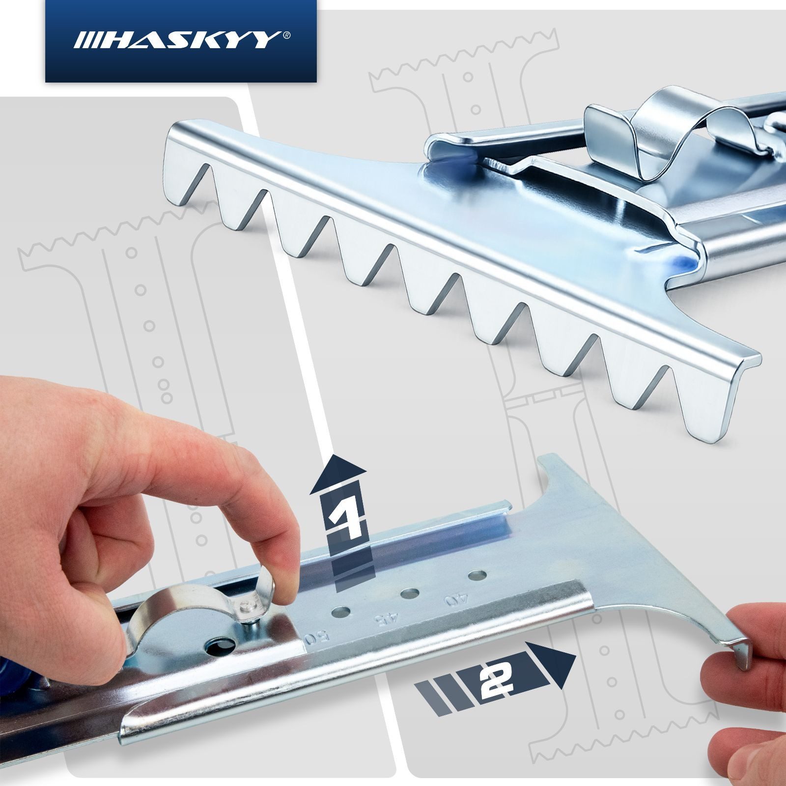 HASKYY Plattenheber Plattenheber Terrassenplattenheber 400–600 mm verstellbar 45kg, -] – Bild 2 von 5