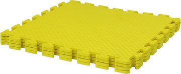 Jamara Puzzle Puzzlematten 50 x 50 cm, gelb, 4 Puzzleteile